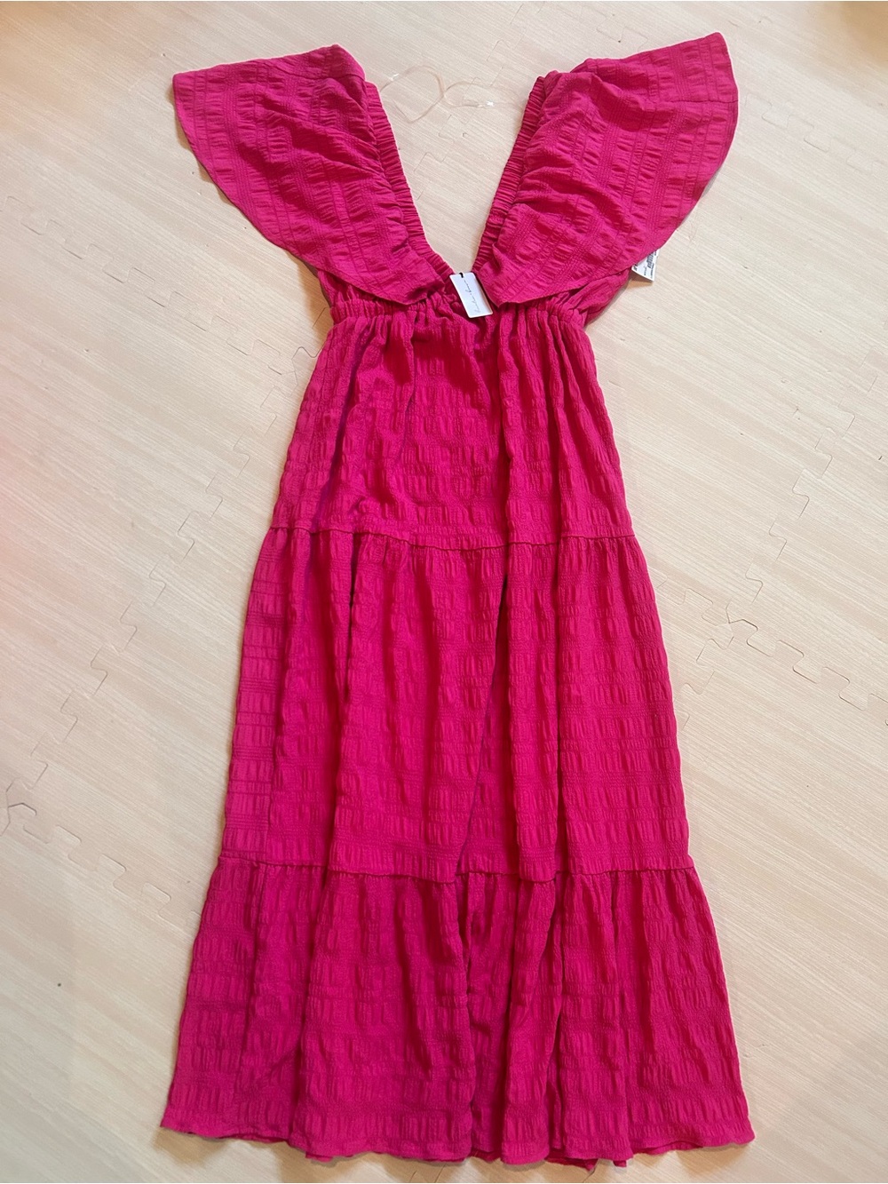 Fuchsia Tiered Maxi Dress